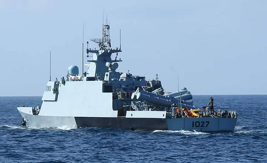 Pak Navy flotilla arrives at Jubail, KSA to participate in Gulf Shield-1