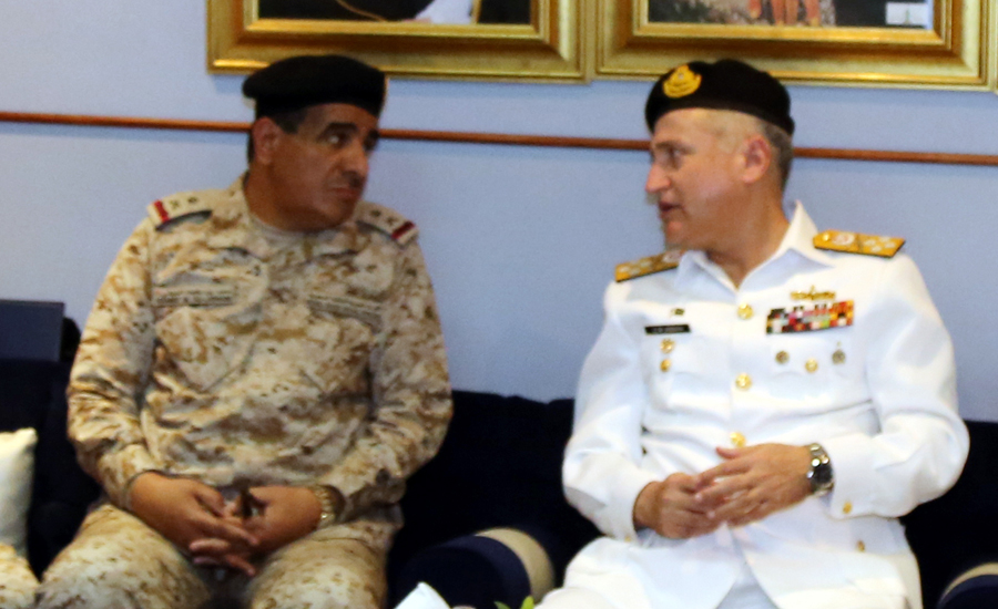 CNS Admiral Zafar Abbasi calls on Western Fleet Commander in Jeddah