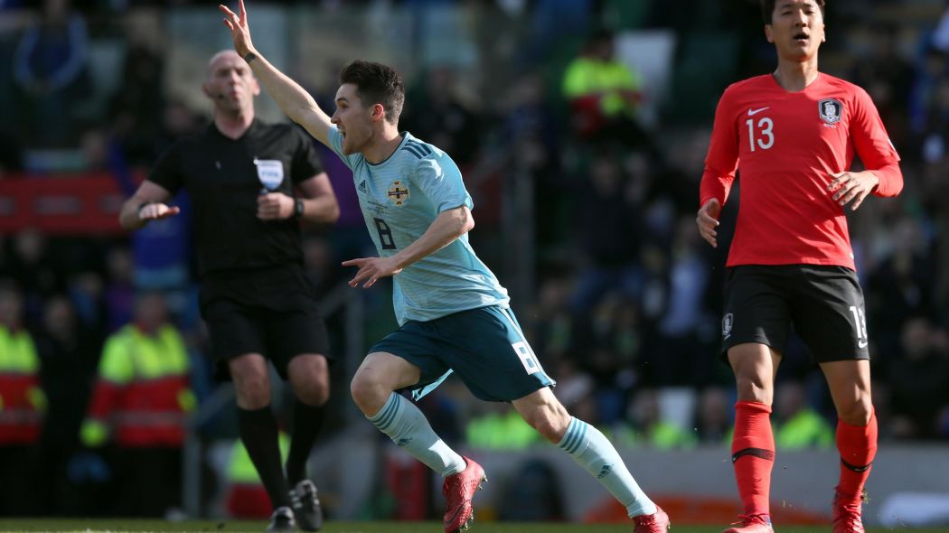 Footballer Smyth's debut goal earns Northern Ireland win over South Korea