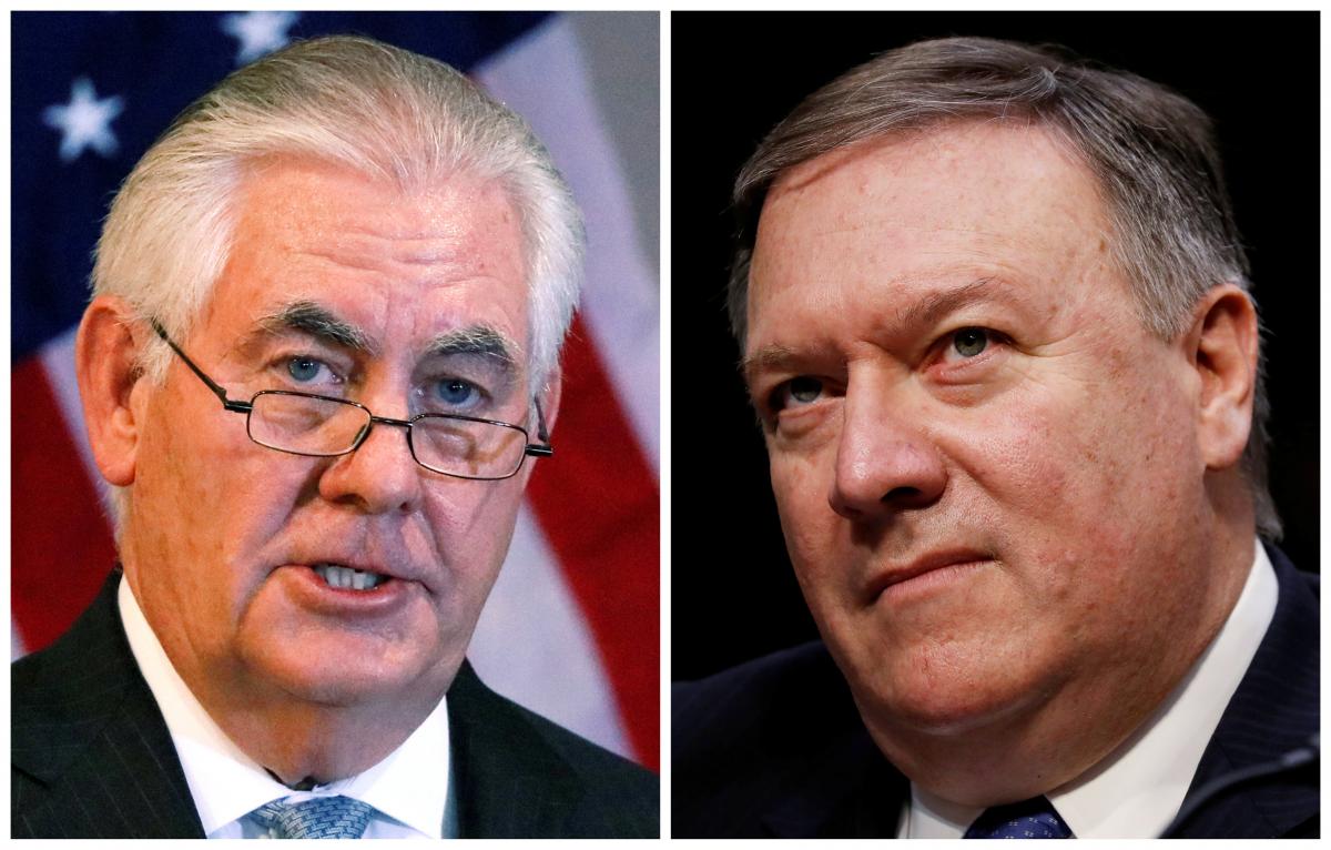 Trump fires chief diplomat Tillerson after clashes, taps Pompeo