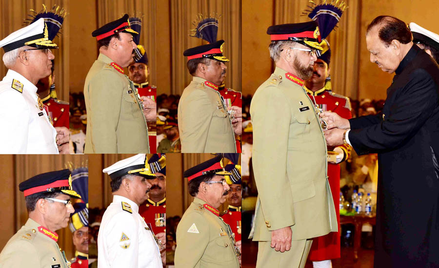 Awards, medals conferred on civil & military personalities on Pakistan Day