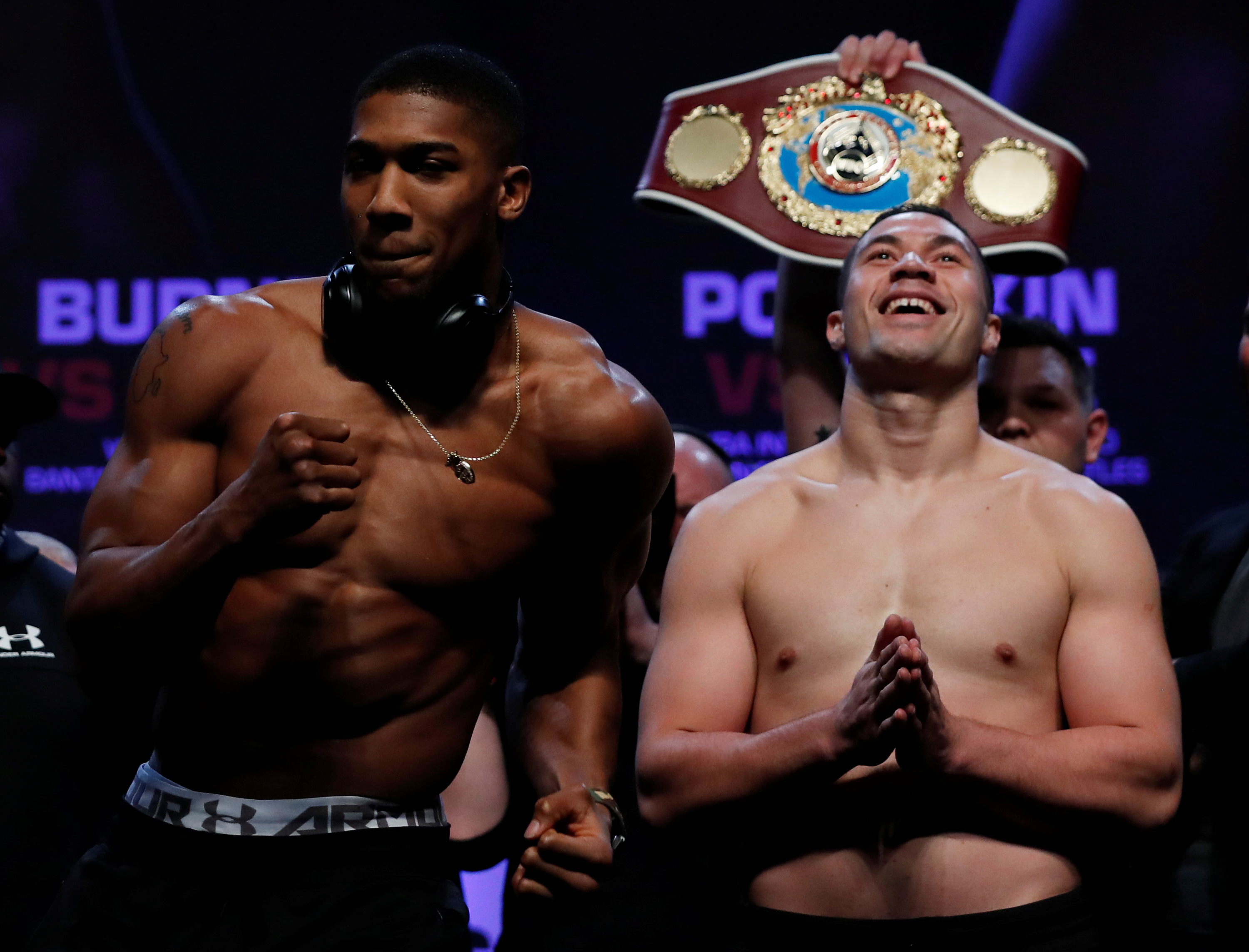 Boxing: Leaner and lighter Joshua still outweighs Parker on the scales