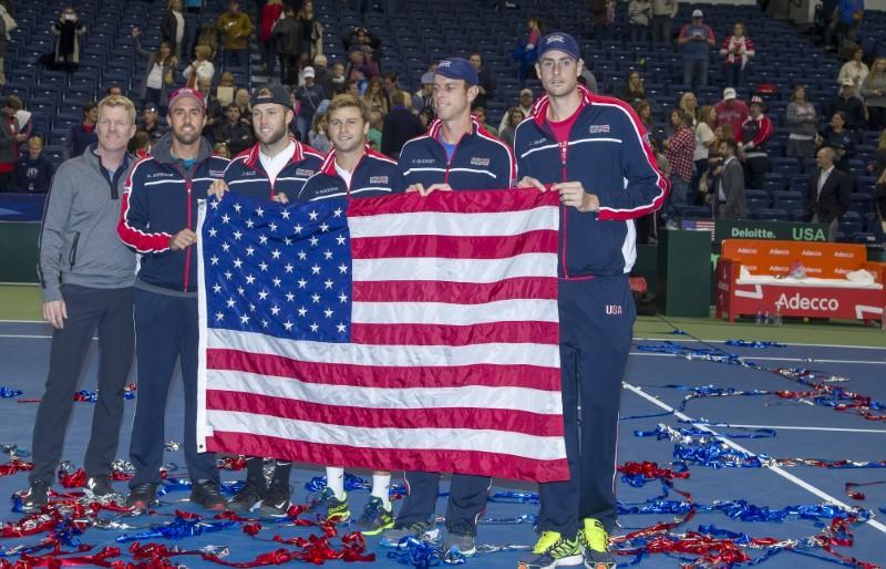 US ease past Belgium into Davis Cup semi-finals