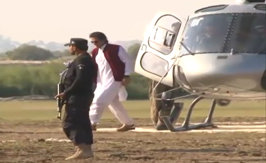 PTI chairman Imran Khan reaches Lahore by helicopter