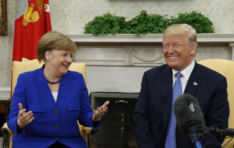 Despite warmth, Merkel and Trump still differ on trade and NATO