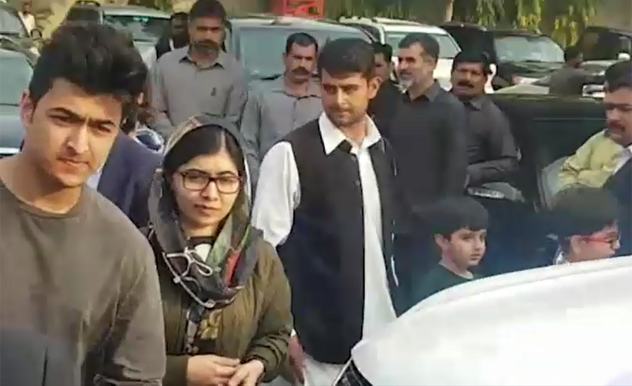 Malala leaves for UK after first visit to Pakistan since shooting