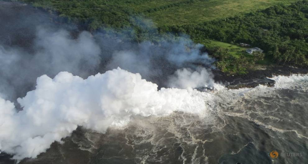 Hawaii lava approaches geothermal power plant