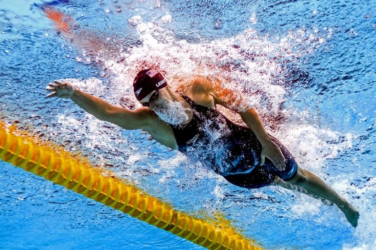 Ledecky smashes own 1,500m freestyle record in pro debut