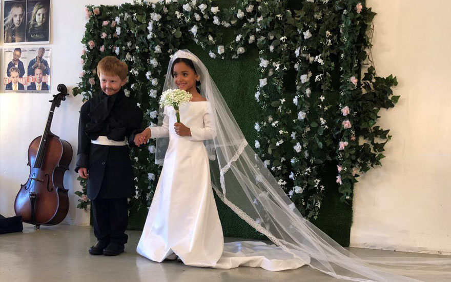 American kids recreate royal wedding for photoshoot