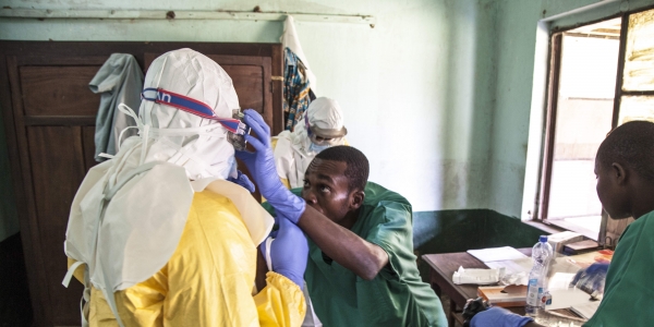 In Congo city where Ebola resides, fear but not panic