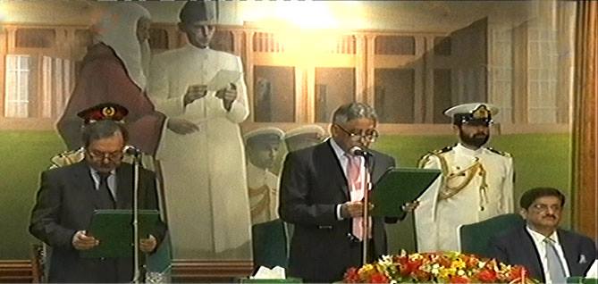 Fazlur Rehman takes oath as caretaker CM Sindh