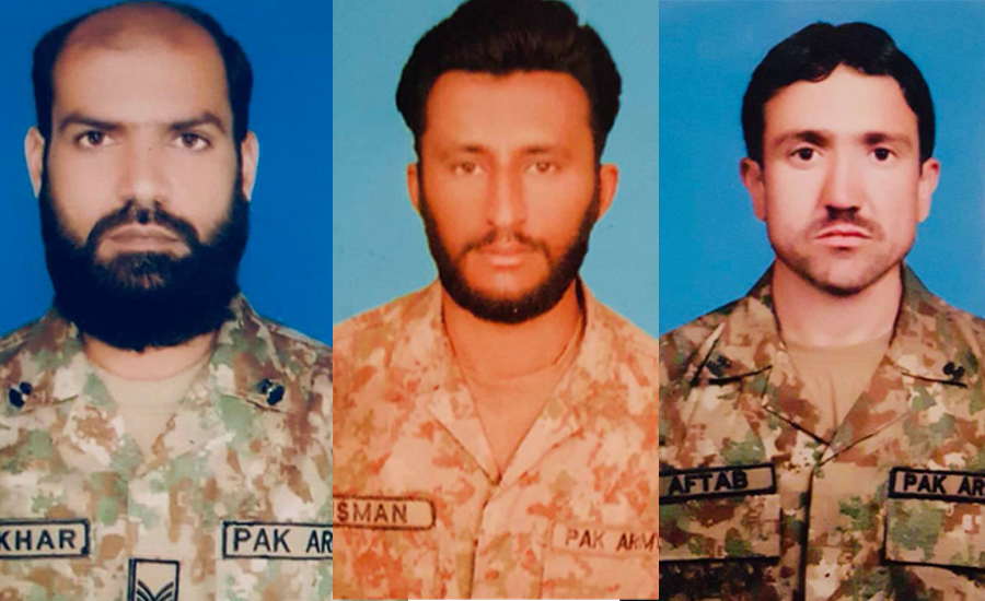 Three soldiers martyred, five terrorists killed in North Waziristan Agency