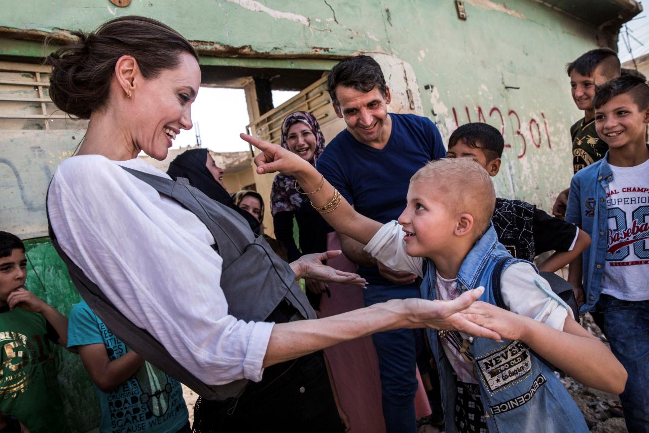 UN special envoy Jolie meets Syrian refugees in northern Iraq