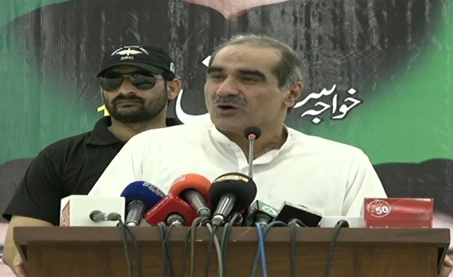 Imran prostrates before graves to become PM: Kh Saad Rafique