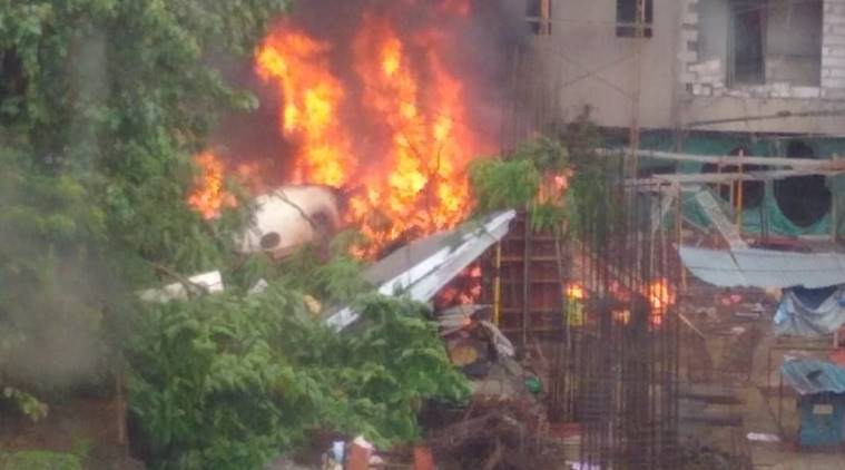 Five dead as chartered plane crashes in Mumbai's Ghatkopar