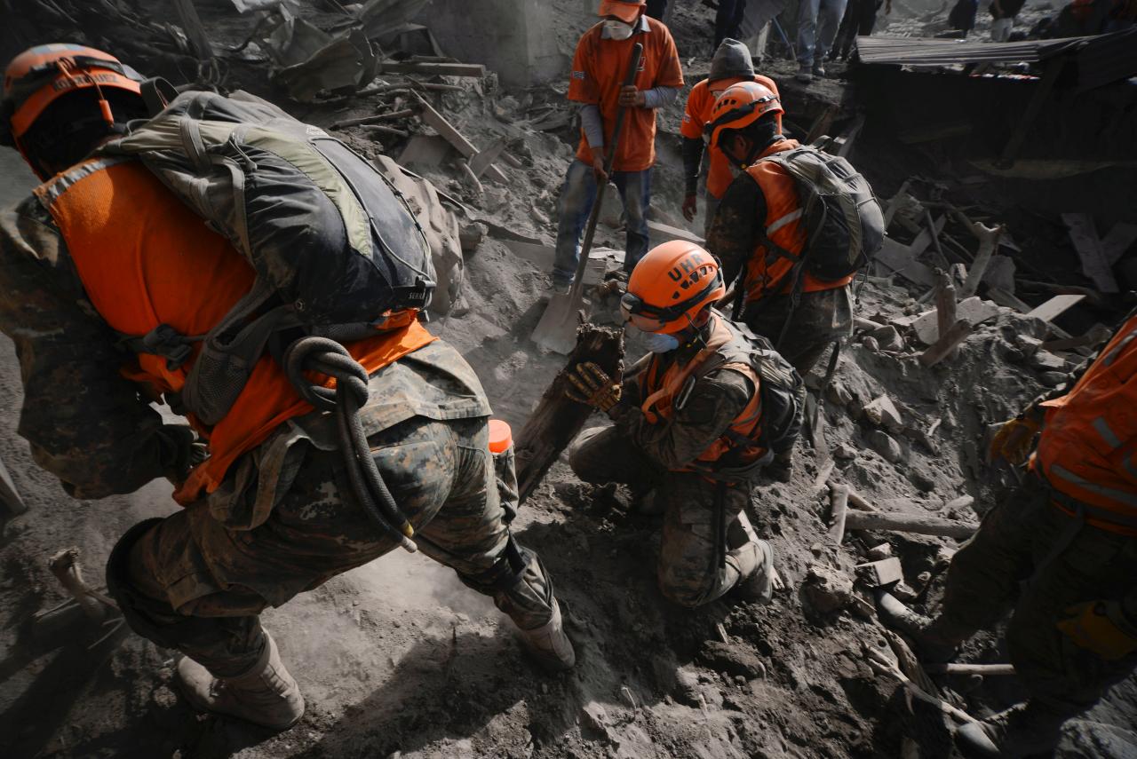 Rescuers search for missing near Guatemala volcano as death toll climbs