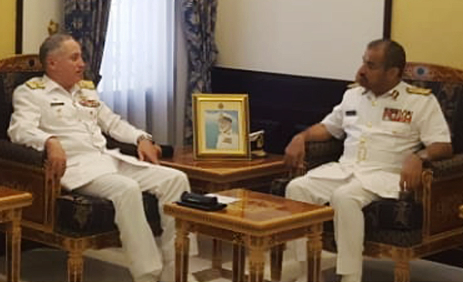 CNS Zafar Abbasi calls on Commander Royal Navy of Oman at Muscat