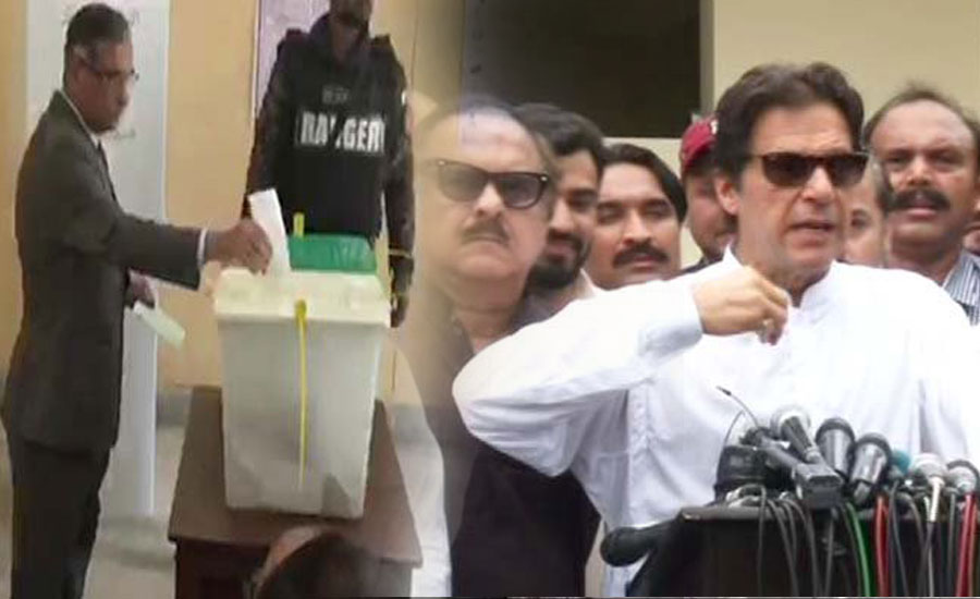 CJ Saqib Nisar, Imran Khan cast their votes