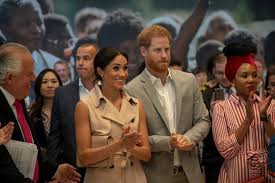 Prince Harry and Meghan visit Nelson Mandela tribute in London