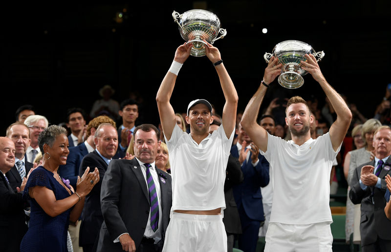 Americans Bryan and Sock win Wimbledon doubles title