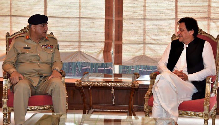 PM Imran Khan visits GHQ, received by army chief: ISPR
