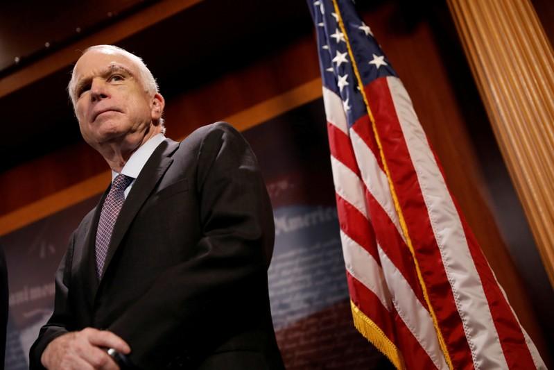 Republican Senator McCain ending medical treatment for brain cancer