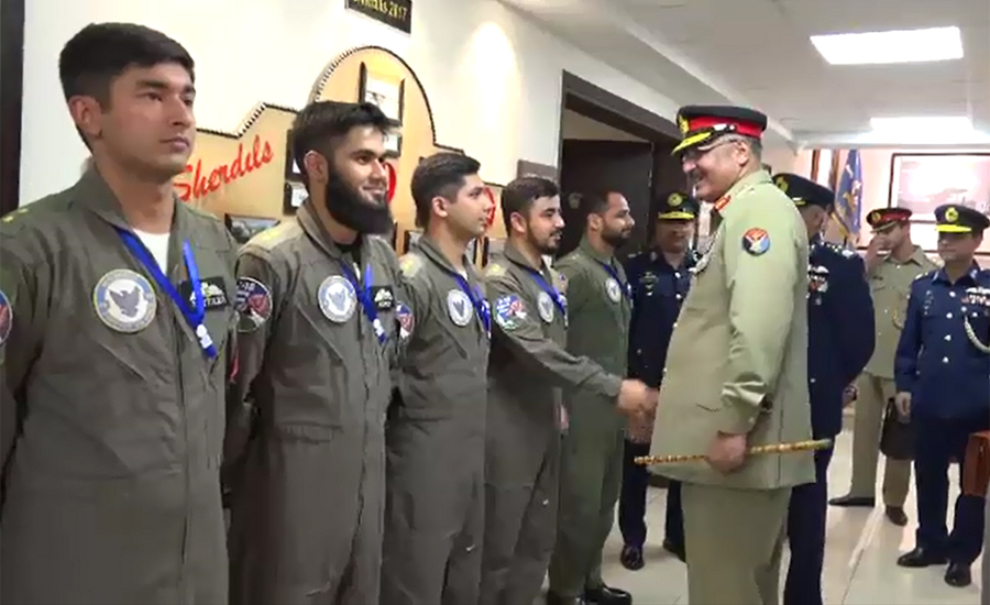 CJCSC General Zubair Hayat visits PAF Air Base Bholari