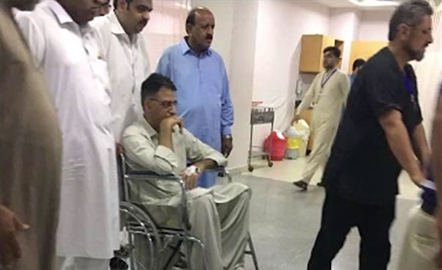 Asad Umar injured after falling off horse