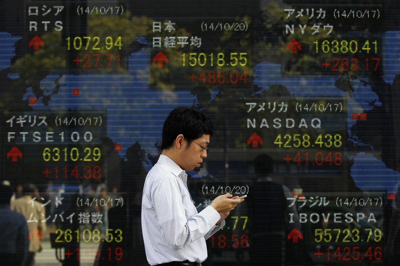 Asia shares worn down by trade tension, yen a safe harbour