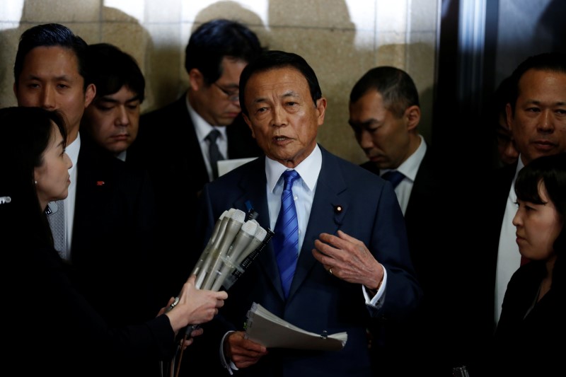 Japan finance minister seeks record 2019 budget to boost welfare, defence spending