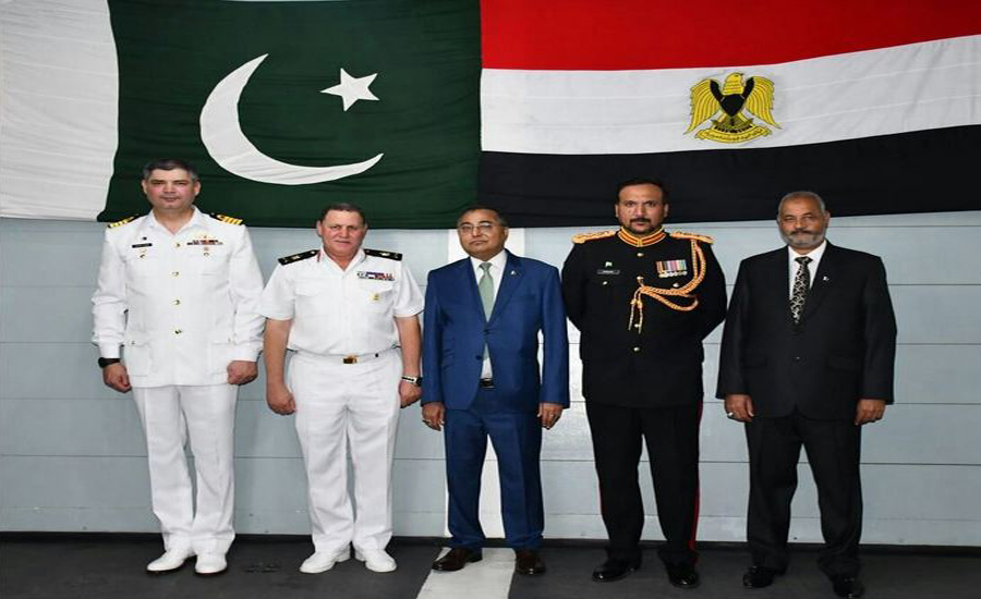Pak Navy Ship SAIF visits Port Alexandria, holds exercise with Egyptian Navy