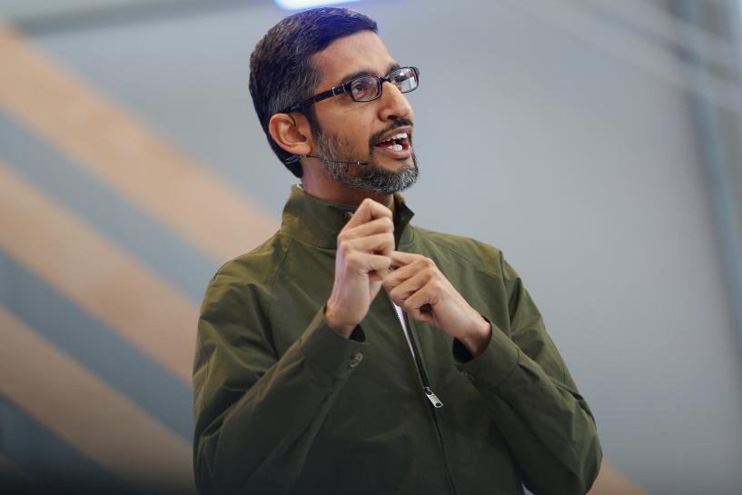 Google CEO Sundar Pichai denies efforts to tweak search results