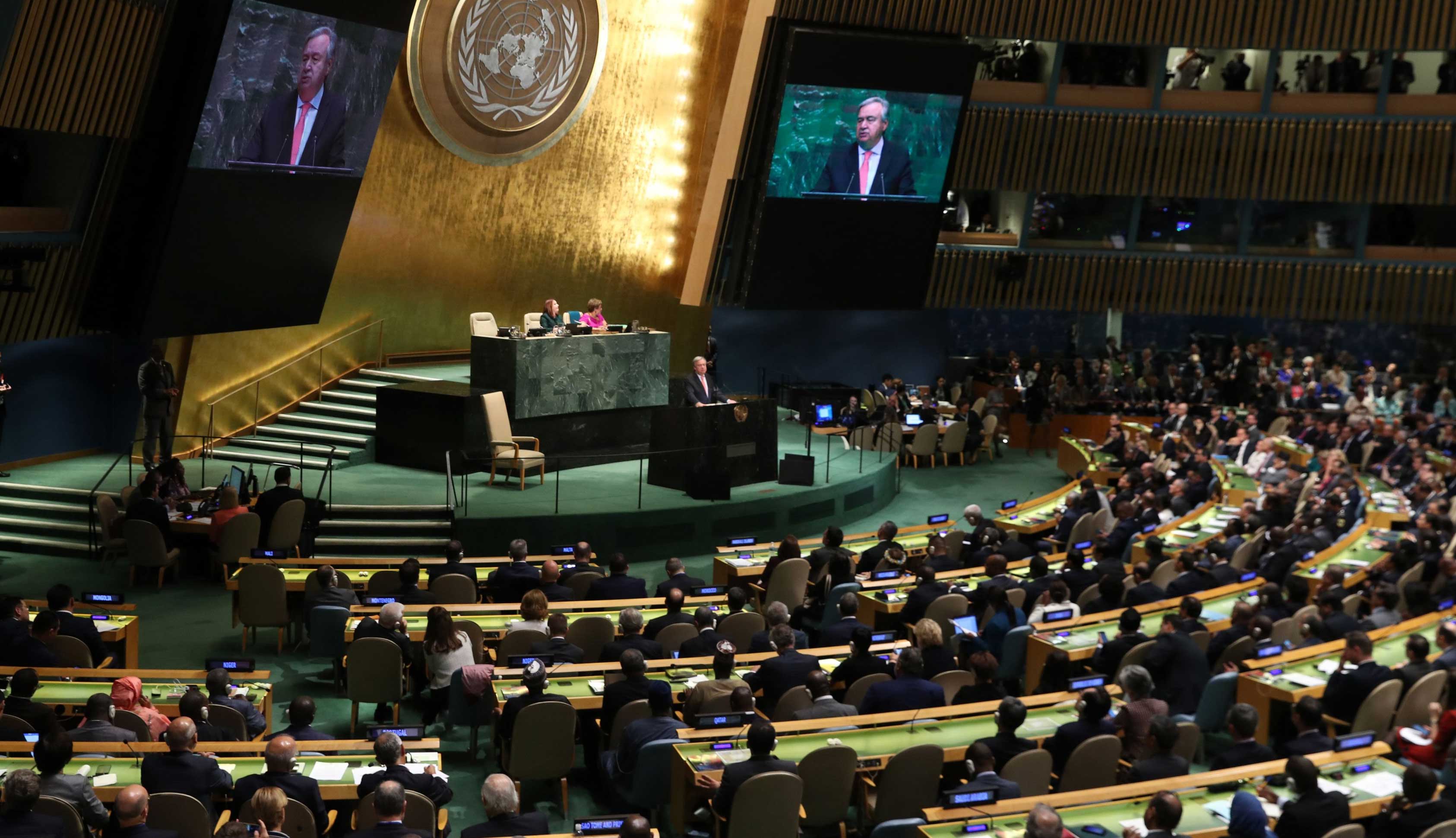 UN chief warns of 'chaotic' world order as 73rd UNGA meeting opens