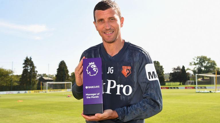 Watford's Gracia named Premier League manager of the month
