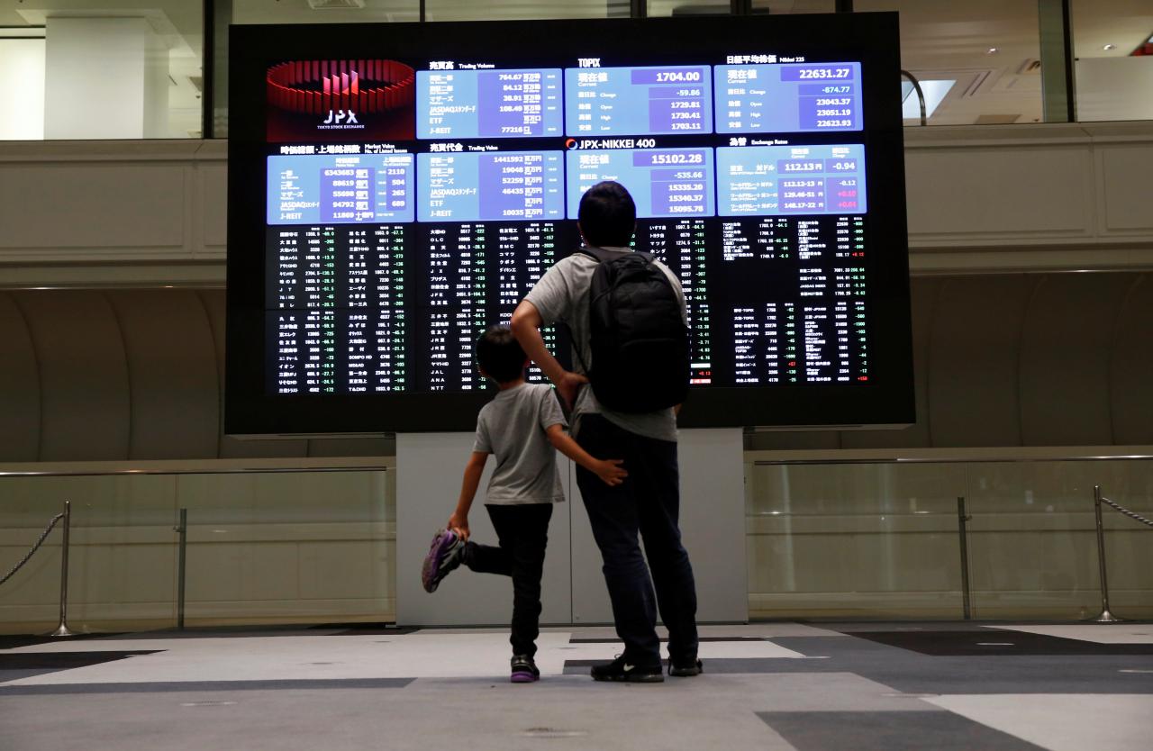 Asia stocks rise after grim October, set for worst month since 2011