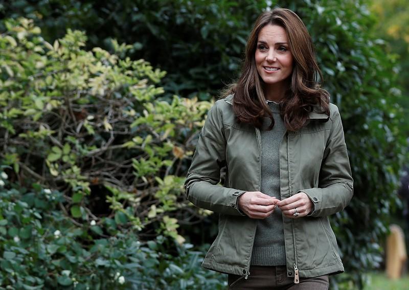 Britain's Duchess Kate makes first solo outing after birth of third child
