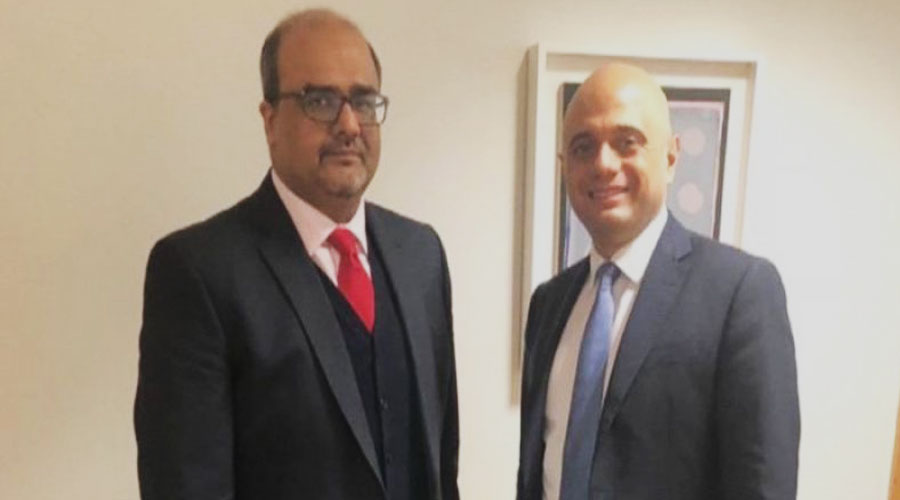 Shahzad, British home secretary discuss steps to curb money laundering