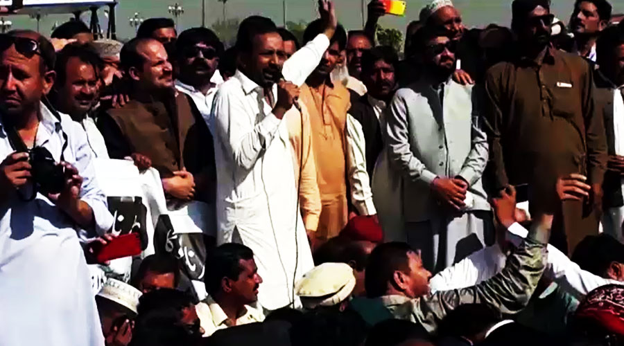 Utility Stores employees stage sit-in at D-Chowk in Islamabad
