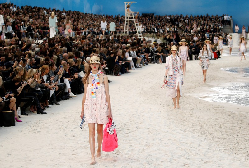 Life's a beach at Chanel for Paris Fashion Week
