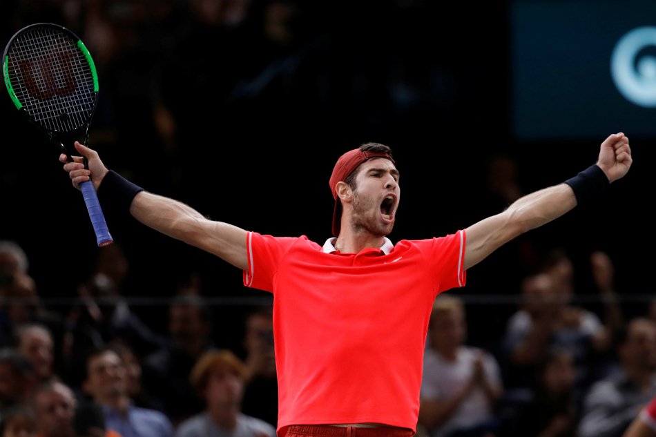 Tennis player Khachanov shocks Djokovic to win Paris crown