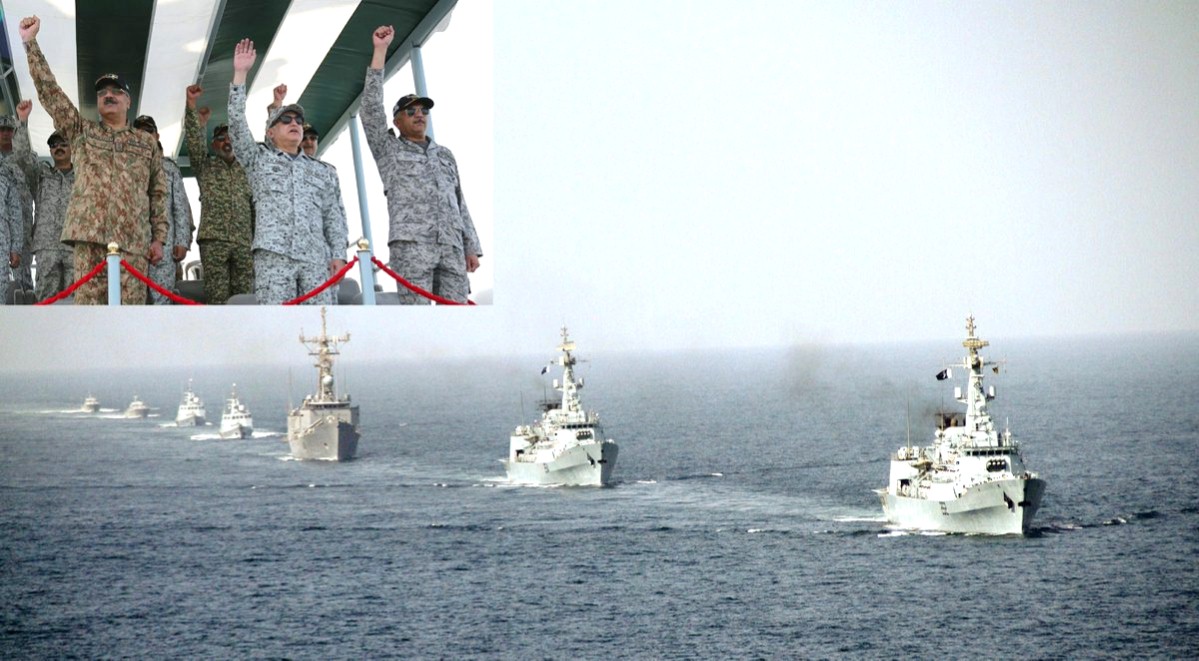 Pak Navy Destroyers demonstrate Missile Firings in North Arabian Sea