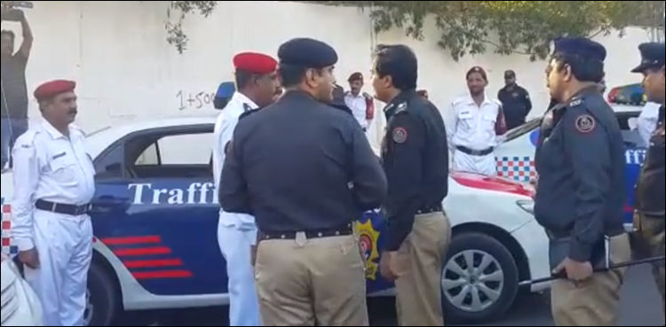 Karachi police chief Amir Shaikh inaugurates ‘Traffic Enforcement Unit’