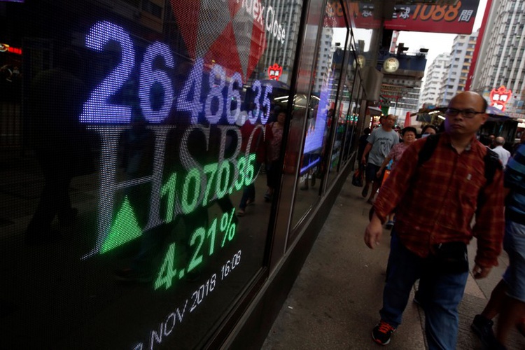 Asia stocks lower amid growth worries; oil rebounds