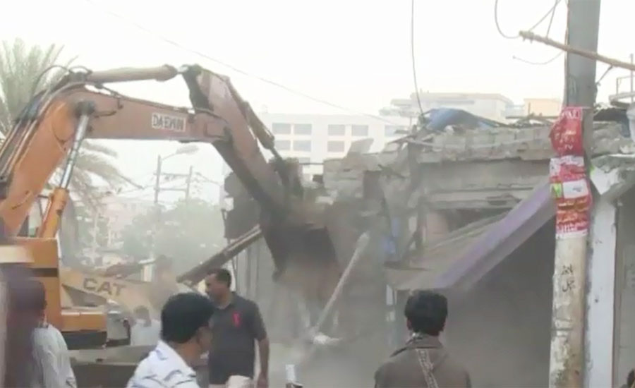 Over 1000 shops razed during anti-encroachment operation in Karachi
