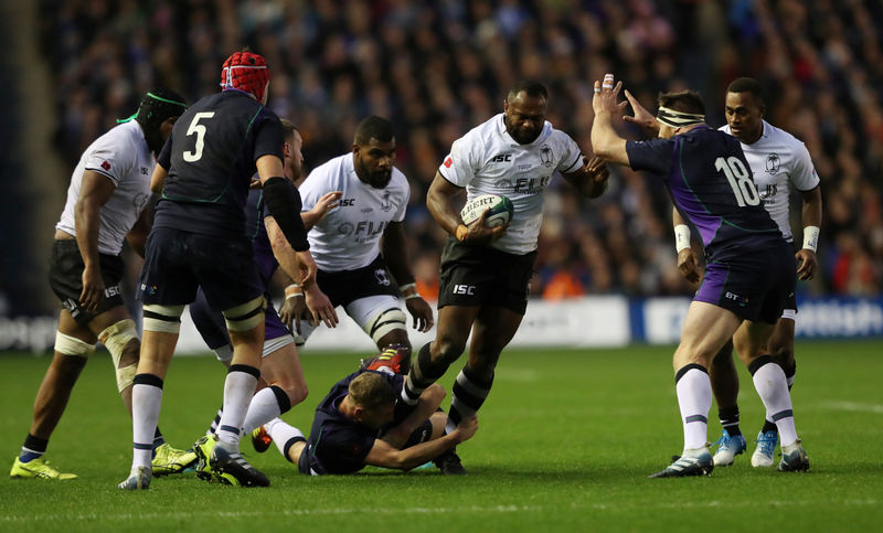 Rugby player Seymour hat-trick seals comfortable Scotland win over Fiji