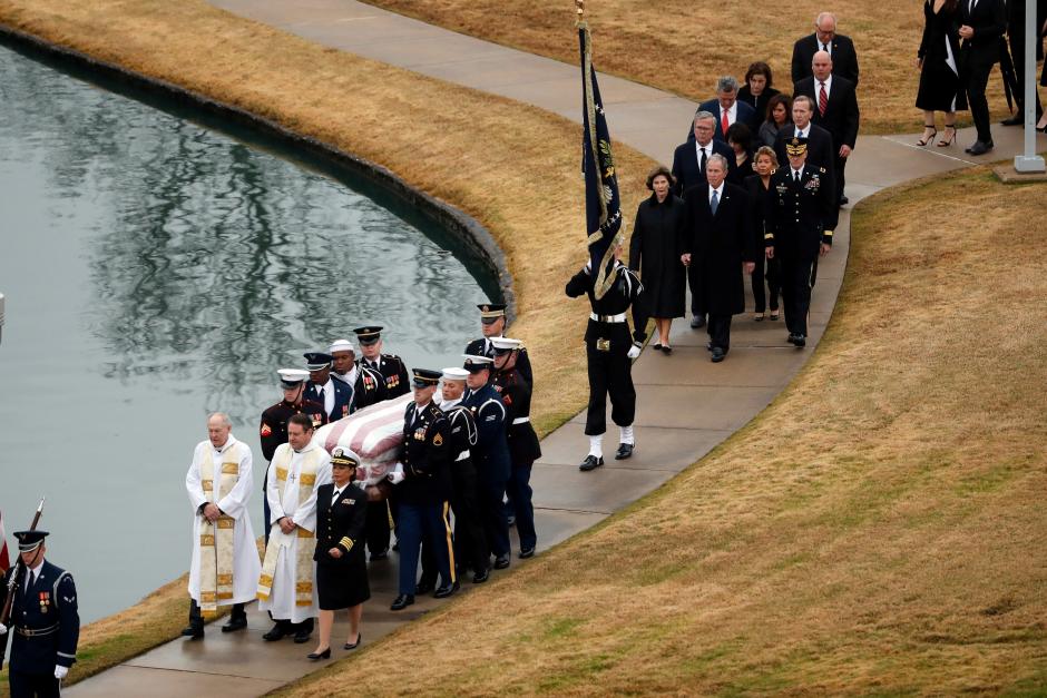 Former President George HW Bush laid to rest in Texas