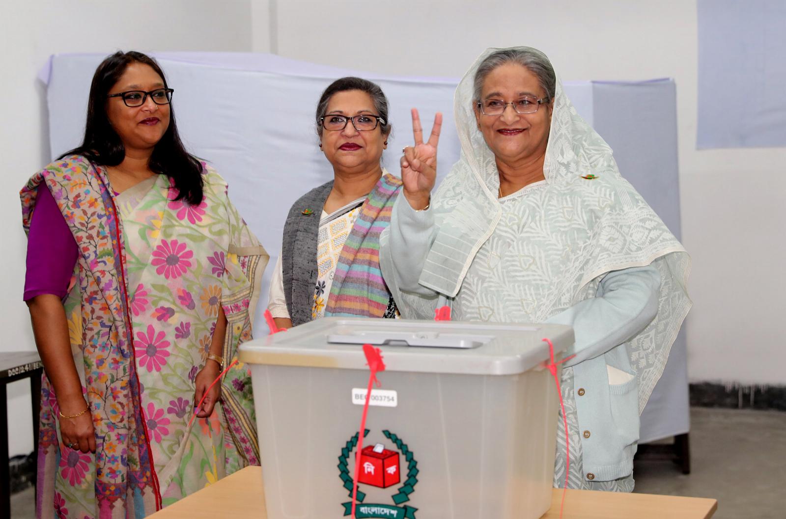 Bangladesh PM Hasina wins third straight term despite vote-rigging claims