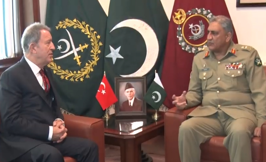 Turkish defence minister calls on COAS Gen Qamar Javed Bajwa
