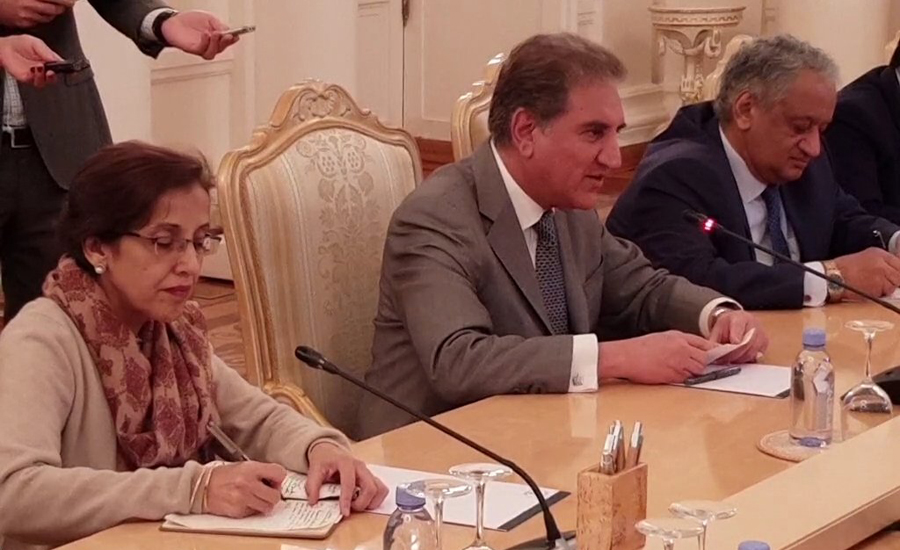 Foreign Minister Shah Mahmood Qureshi meets Russian counterpart