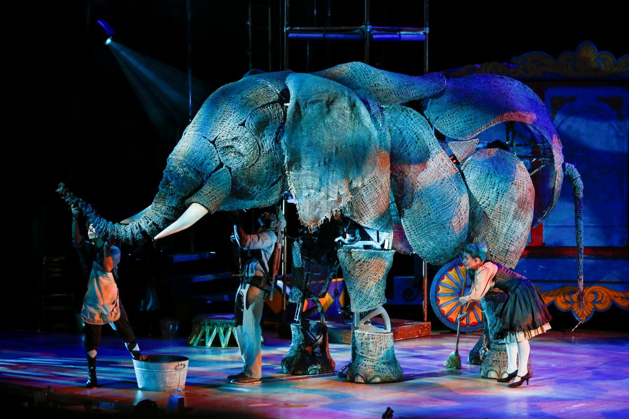 Inside the elephant at the heart of 'Circus 1903'